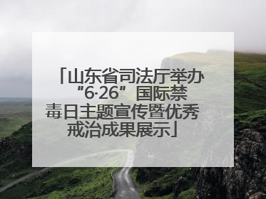 山东省司法厅举办“6·26”国际禁毒日主题宣传暨优秀戒治成果展示