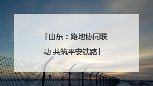 山东：路地协同联动 共筑平安铁路