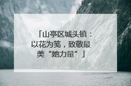 山亭区城头镇：以花为笺，致敬最美“她力量”