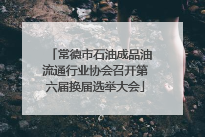 常德市石油成品油流通行业协会召开第六届换届选举大会