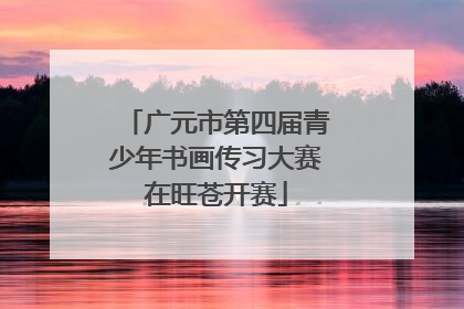 广元市第四届青少年书画传习大赛在旺苍开赛