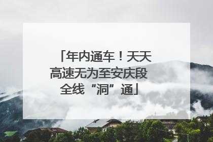 年内通车！天天高速无为至安庆段全线“洞”通