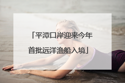 平潭口岸迎来今年首批远洋渔船入境