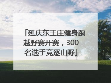 延庆东王庄健身跑越野赛开赛，300名选手竞逐山野