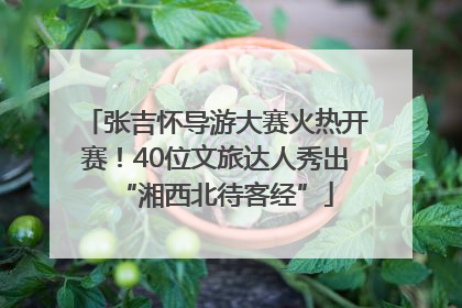 张吉怀导游大赛火热开赛！40位文旅达人秀出“湘西北待客经”