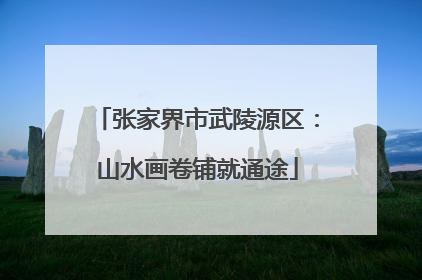 张家界市武陵源区：山水画卷铺就通途
