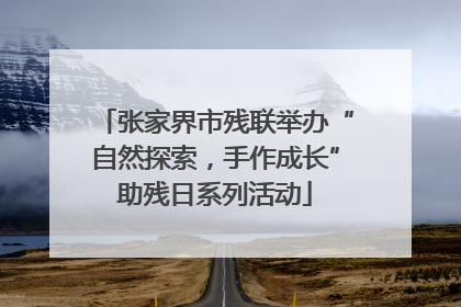 张家界市残联举办“自然探索，手作成长”助残日系列活动