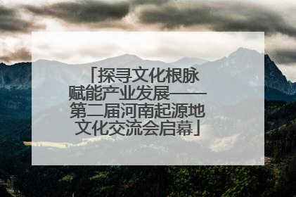 探寻文化根脉 赋能产业发展——第二届河南起源地文化交流会启幕