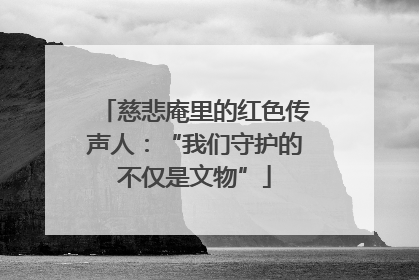 慈悲庵里的红色传声人：“我们守护的不仅是文物”