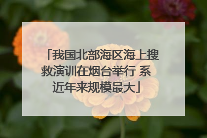 我国北部海区海上搜救演训在烟台举行 系近年来规模最大