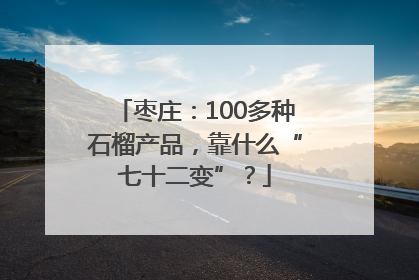 枣庄：100多种石榴产品，靠什么“七十二变”？