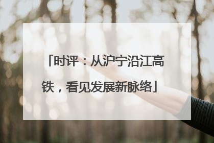 时评：从沪宁沿江高铁，看见发展新脉络