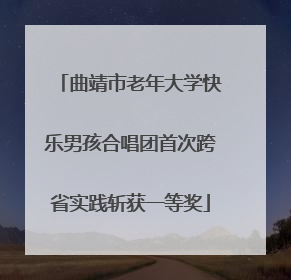 曲靖市老年大学快乐男孩合唱团首次跨省实践斩获一等奖