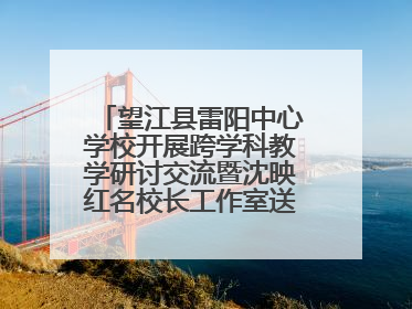 望江县雷阳中心学校开展跨学科教学研讨交流暨沈映红名校长工作室送教活动
