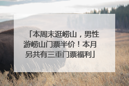 本周末逛崂山，男性游崂山门票半价！本月另共有三重门票福利
