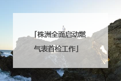 株洲全面启动燃气表首检工作