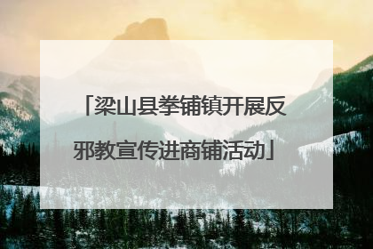 梁山县拳铺镇开展反邪教宣传进商铺活动