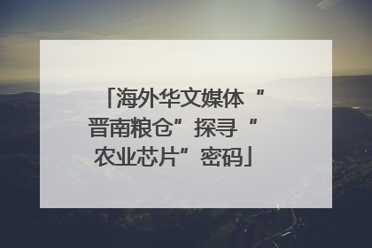 海外华文媒体“晋南粮仓”探寻“农业芯片”密码
