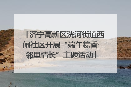 济宁高新区洸河街道西闸社区开展“端午粽香·邻里情长”主题活动