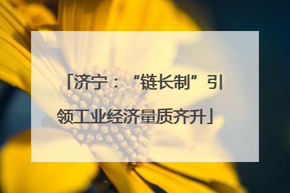 济宁：“链长制”引领工业经济量质齐升