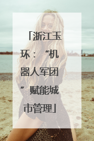 浙江玉环：“机器人军团”赋能城市管理