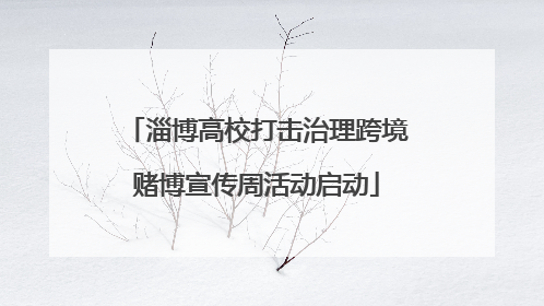 淄博高校打击治理跨境赌博宣传周活动启动