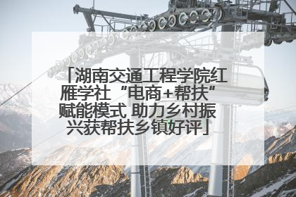 湖南交通工程学院红雁学社“电商+帮扶”赋能模式 助力乡村振兴获帮扶乡镇好评