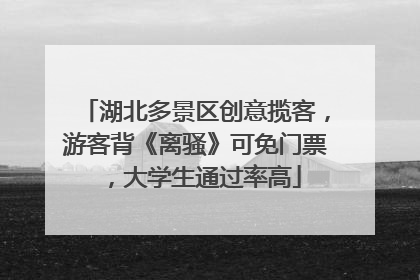 湖北多景区创意揽客，游客背《离骚》可免门票，大学生通过率高