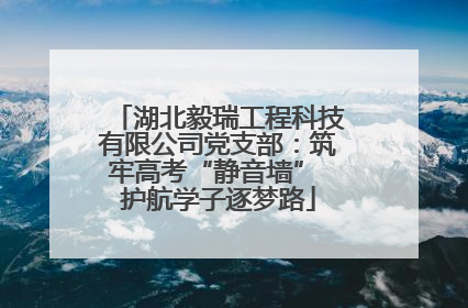 湖北毅瑞工程科技有限公司党支部：筑牢高考“静音墙” 护航学子逐梦路
