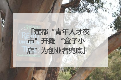 莲都“青年人才夜市”开摊 “盒子小店”为创业者兜底