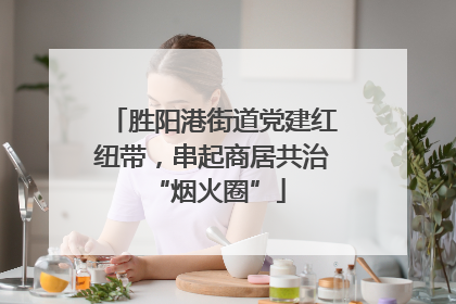 胜阳港街道党建红纽带，串起商居共治 “烟火圈”
