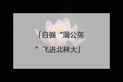 自强“蒲公英”飞进北林大