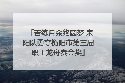 苦练月余终圆梦 耒阳队勇夺衡阳市第三届职工龙舟赛金奖