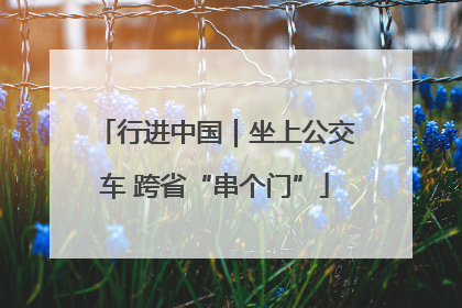 行进中国｜坐上公交车 跨省“串个门”