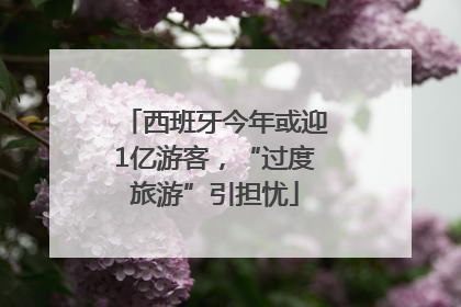 西班牙今年或迎1亿游客，“过度旅游”引担忧
