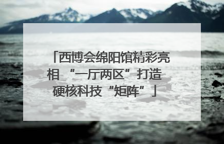西博会绵阳馆精彩亮相 “一厅两区”打造硬核科技“矩阵”