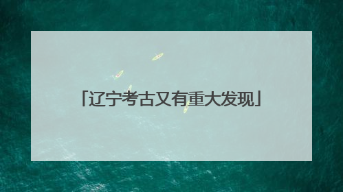 辽宁考古又有重大发现
