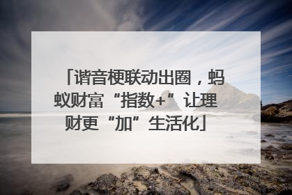 谐音梗联动出圈，蚂蚁财富“指数+”让理财更“加”生活化