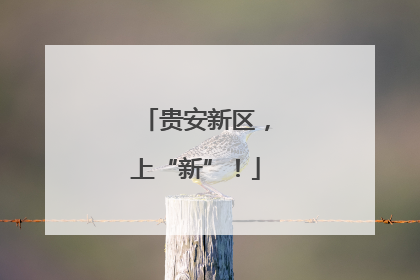 贵安新区，上“新”！
