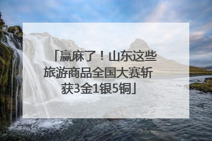 赢麻了！山东这些旅游商品全国大赛斩获3金1银5铜