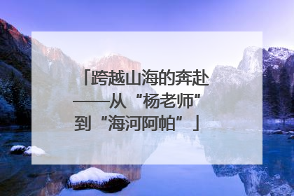 跨越山海的奔赴——从“杨老师”到“海河阿帕”