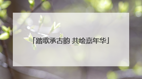 踏歌承古韵 共绘嘉年华