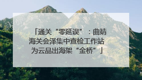 通关“零延误”：曲靖海关会泽集中查检工作站为云品出海架“金桥”