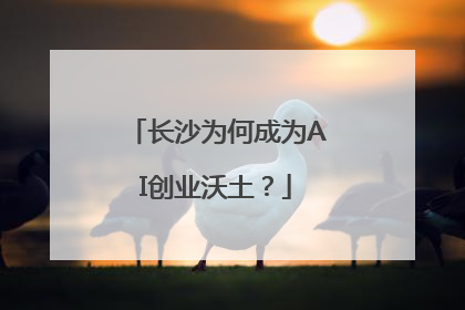长沙为何成为AI创业沃土？