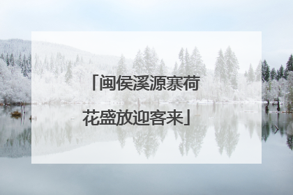 闽侯溪源寨荷花盛放迎客来