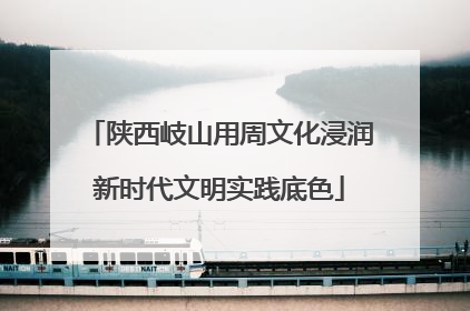 陕西岐山用周文化浸润新时代文明实践底色