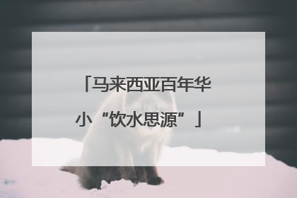 马来西亚百年华小“饮水思源”