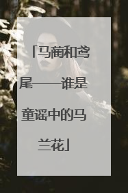 马蔺和鸢尾——谁是童谣中的马兰花