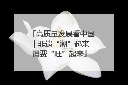高质量发展看中国｜非遗“潮”起来 消费“旺”起来
