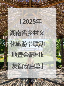 2025年湖南省乡村文化旅游节联动地暨金洞村k友谊赛启幕